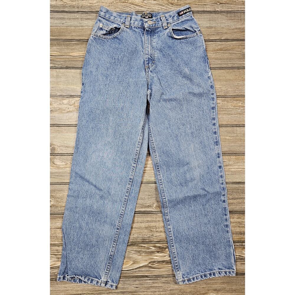 Vintage Polo Jeans Company Ralph Lauren Kids Denim Jeans Size 14 Black Label
